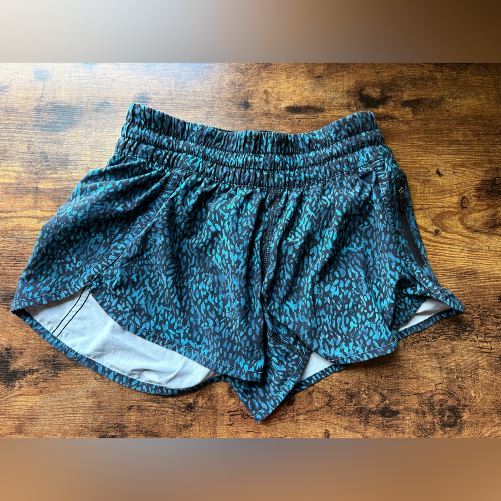 Lululemon Athletica Teal and Black Shorts